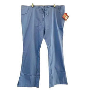 Dickies Scrub Pants Womens XL Nurse Work New Drawstring Waist Blue Casual Cotton